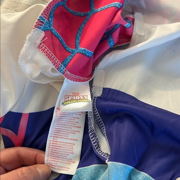Marvel Ghost Spider Kids Costume - Purple/Pink/Blue Sz 3-4 - Picture 7 of 8